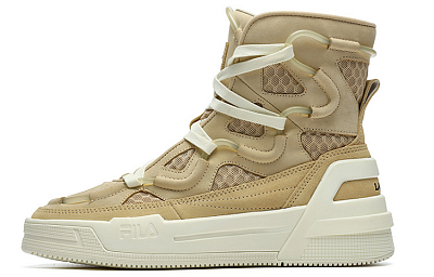 Lanvin x FILA High Top Skateboard Shoes Women's Wheat