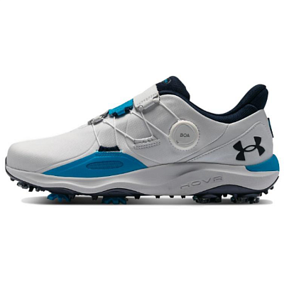 Under Armour Drive Pro BOA Cushioning Low-Top Golf Shoes Men's Gray Blue