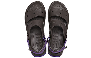 Crocs Hiker Xscape Sandal 'Espresso Neon Purple' Women's 3 3247335