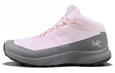 Arcteryx Aerios Fl 2 GTX Water-Resistant Mid-Top Trekking Shoes Women's Pink Gray