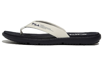 FILA Slicksong V2 Flip Flops Unisex Dark Blue Korean Style
