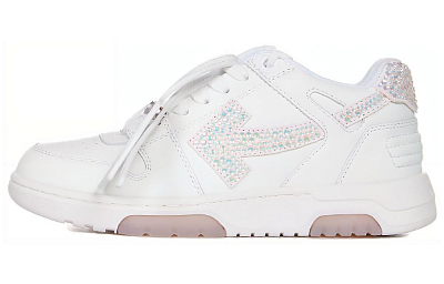 OFF WHITE Out Of Office Crystal Embellished White Women's