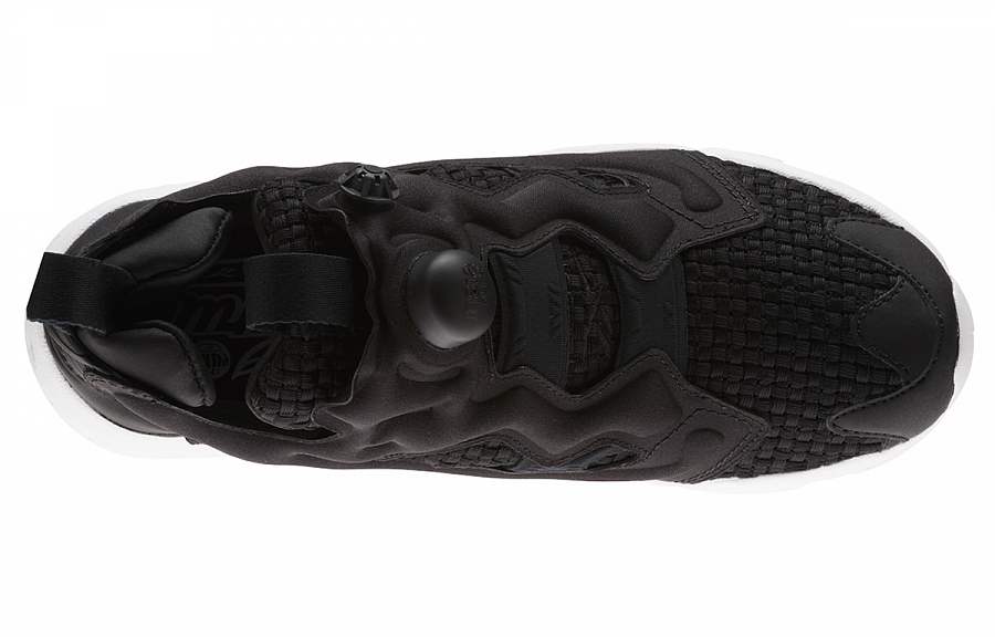 Reebok Instapump Fury Woven Running Shoes Black/White Women's