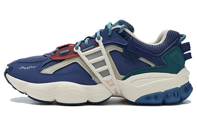Magic Stick x FILA LADDER MS Anti-Slip Wear-Resistant Low-Top Chunky Sneakers Men's Sea Blue
