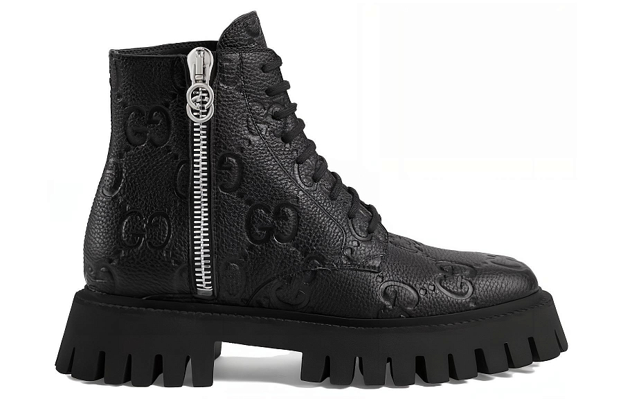 GUCCI GG Ankle Leather Boots купить в интернет-магазине Yoocart с быстрой доставкой по России.