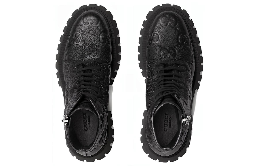 GUCCI GG Ankle Leather Boots купить в интернет-магазине Yoocart с быстрой доставкой по России.