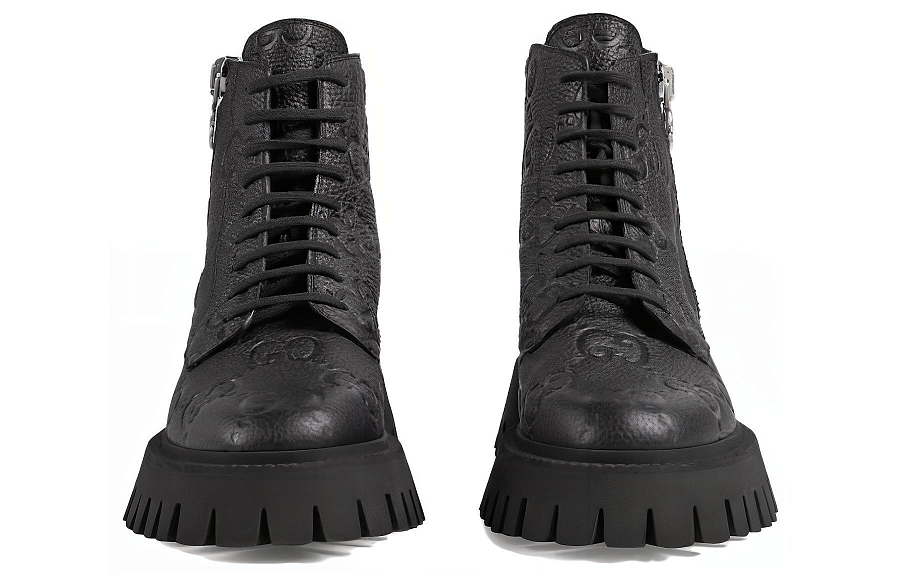 GUCCI GG Ankle Leather Boots купить в интернет-магазине Yoocart с быстрой доставкой по России.