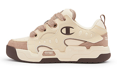 Champion Low-Top Skateboard Shoes Men's Light Khaki