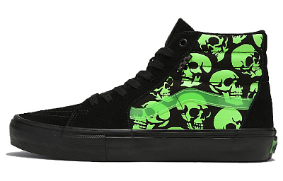 Sk8 Skate Vans Hi 'Glow Skulls'