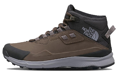 THE NORTH FACE Cragstone Leather Mid Durable Cushioning Short Outdoor Boots Men's Brown