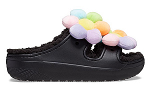 Crocs Classic Cozy Daisy Clogs 'Black Multi' Women's 1 3256118