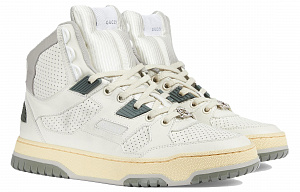GUCCI Women's High Top Trainer 'Distressed Effect   Off White' Women's 2 3256180
