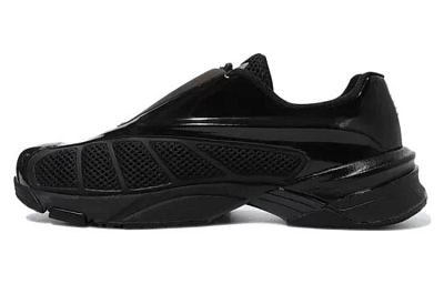 FILA Cushioning, Wear Resistant Low Top Training Shoes Unisex Black