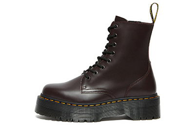 Dr. Martens Jadon Boot Smooth Leather Platforms 'Burgundy'