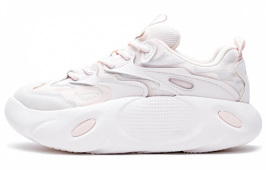 Champion Mini Basket Shoes Low-Top Chunky Sneakers Women's Light Pink
