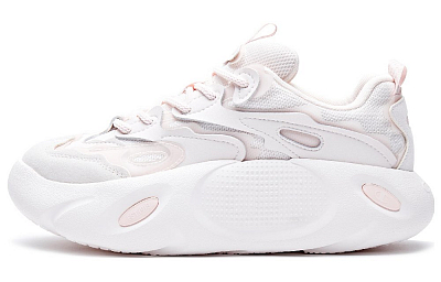 Champion Mini Basket Shoes Low-Top Chunky Sneakers Women's Light Pink