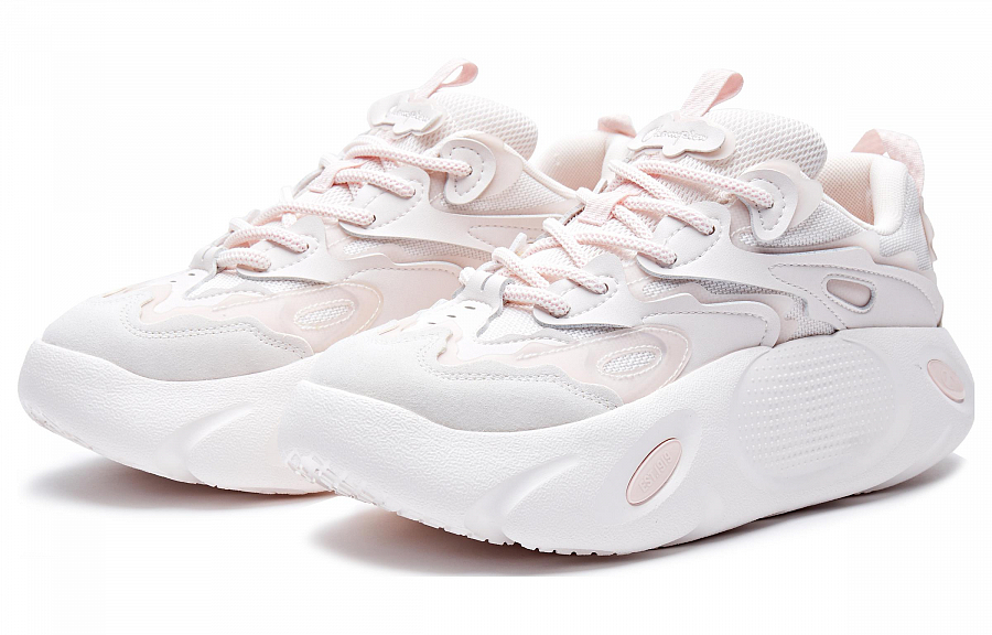 Champion Mini Basket Shoes Low-Top Chunky Sneakers Women's Light Pink