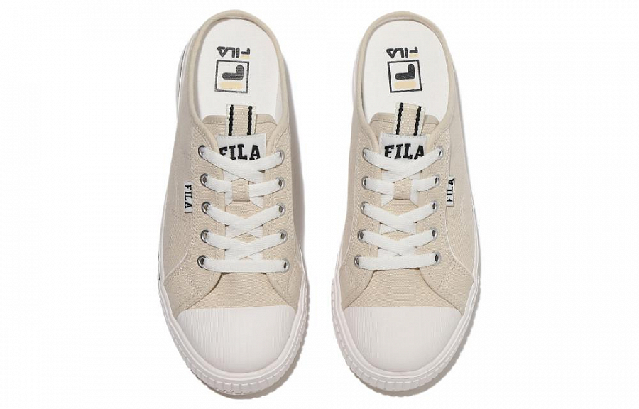 FILA Court Low Top Canvas Shoes Unisex Beige Korean Style купить в интернет-магазине Yoocart с быстрой доставкой по России.
