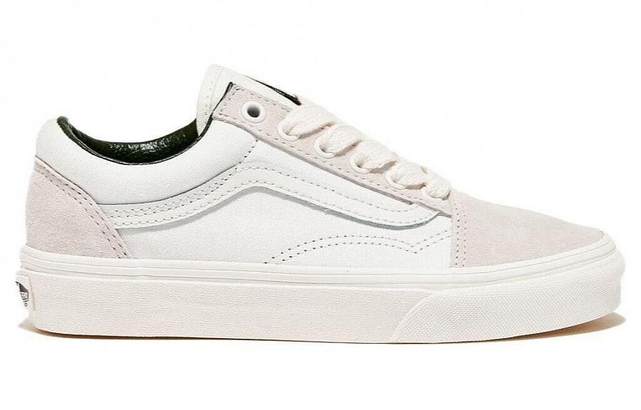 Old Skool Vans 'White Green'