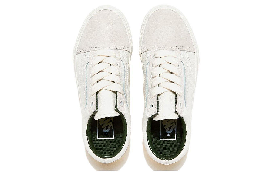 Old Skool Vans 'White Green'
