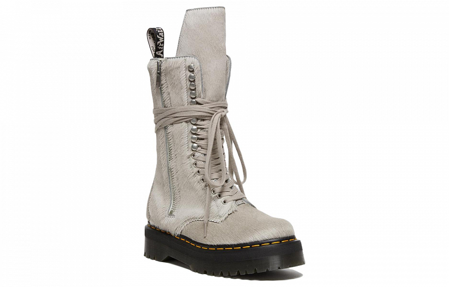 Dr. Martens 1918 Ro Hair On Lace Up Strobe Calf Length Platform Boot 'Rick Owens' купить в интернет-магазине Yoocart с быстрой доставкой по России.