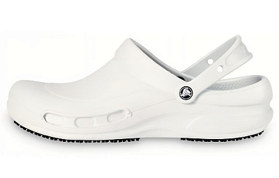 Crocs Bistro Slip Resistant Work Clog White