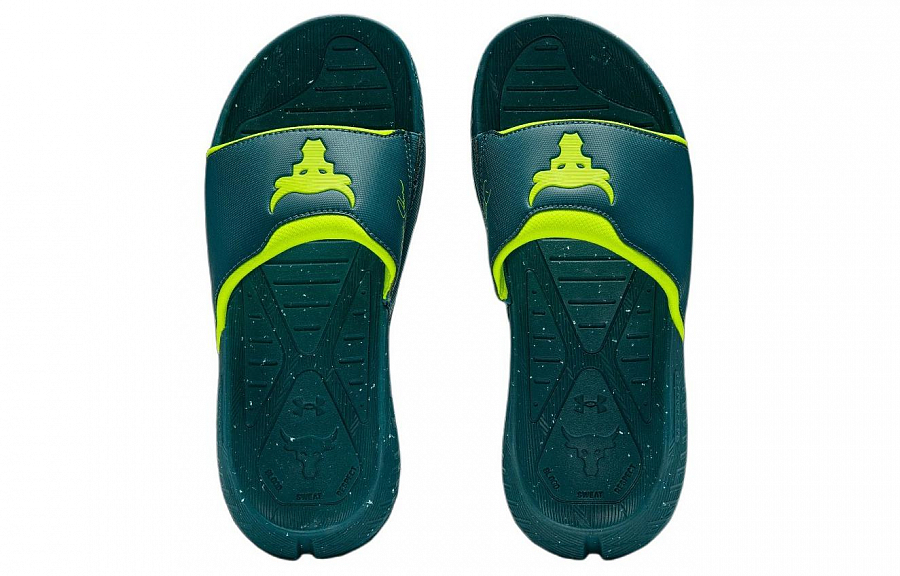 Under Armour Slide Slippers Unisex Black Green купить в интернет-магазине Yoocart с быстрой доставкой по России.