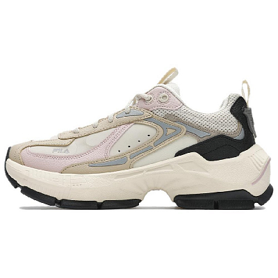 FILA CICLONE Low-Top Casual Shoes Women's Birch Tree Brown Peach Pink