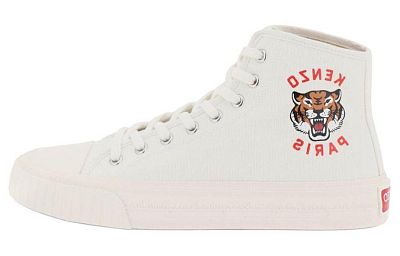 KENZO Tiger-print High-top Sneakers