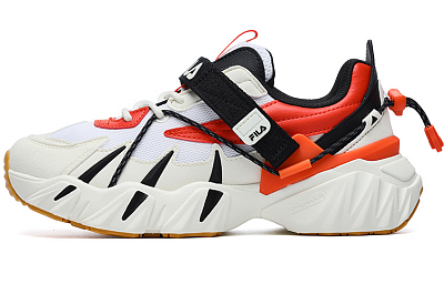 FILA Beast XT Tiger Paw Cushioning Anti-Slip And Wear-Resistant Low-Top Casual Shoes Women's White Vanilla Ice