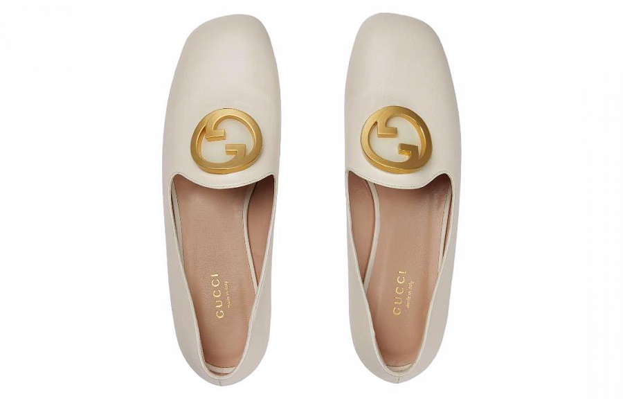GUCCI Blondie Logo-plaque Loafers купить в интернет-магазине Yoocart с быстрой доставкой по России.