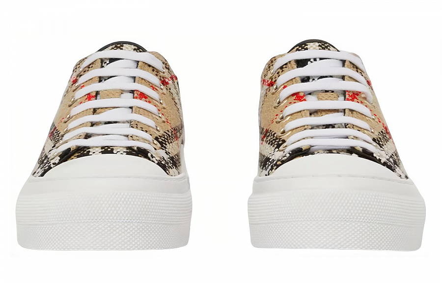 Burberry Vintage Check Boucle Low-Top Sneakers Beige Women's купить в интернет-магазине Yoocart с быстрой доставкой по России.