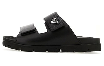 PRADA Leather Strap Sandals