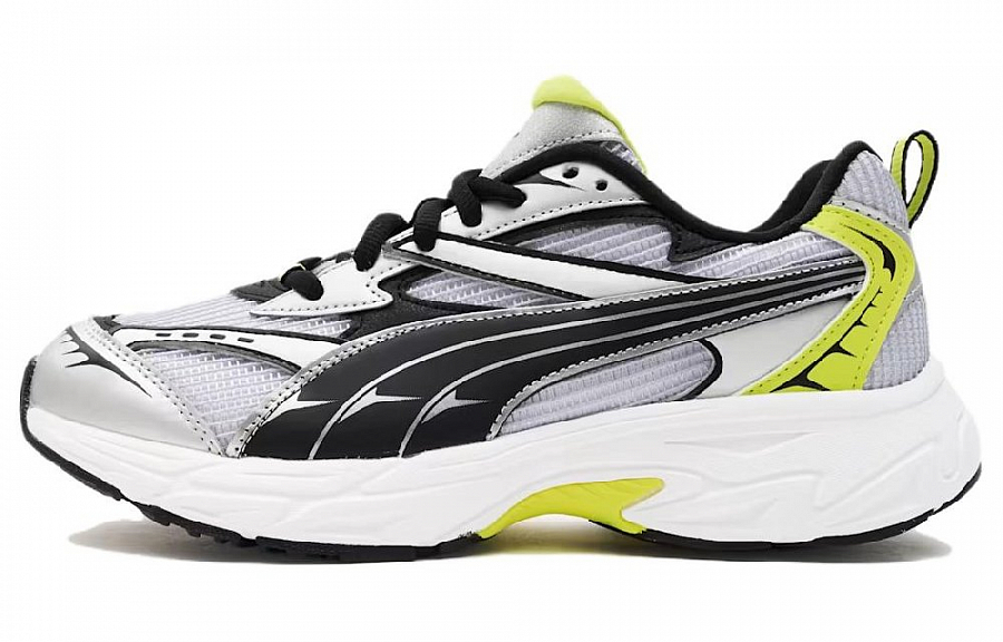 PUMA Morphic Cushioning Anti-Slip And Wear-Resistant Low-Top Running Shoes Men's White Silver купить в интернет-магазине Yoocart с быстрой доставкой по России.