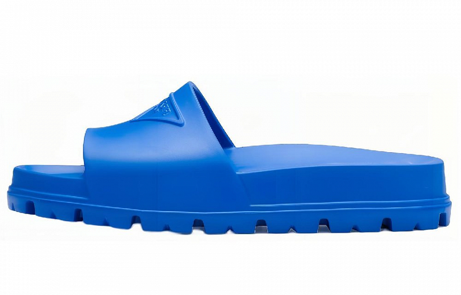 PRADA Rubber Slides Light Blue