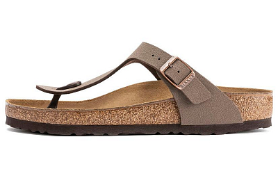 Birkenstock Gizeh Birkibuc 'Mocha'
