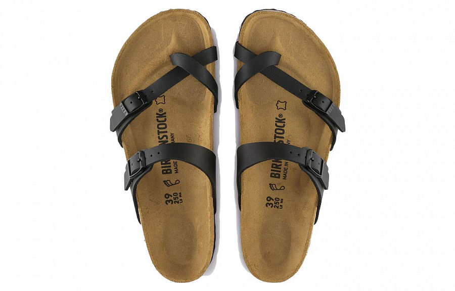 Birkenstock Mayari Birko Flor Narrow Fit 'Black'