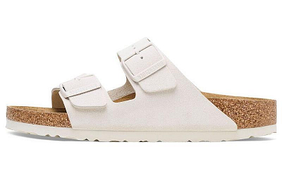 Birkenstock Arizona Suede Antique White Women's