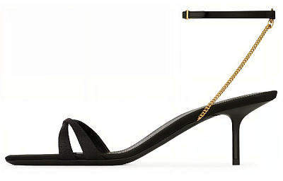 SAINT LAURENT One-Strap Sandals 5.5cm Women's Black