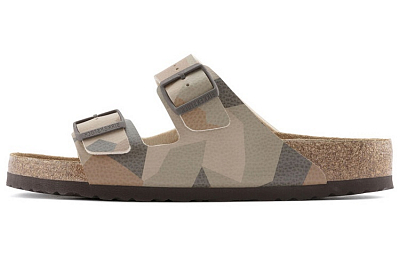 Birkenstock Arizona EVA Abrasion-Resistant Slide Slippers Unisex Camouflage Brown