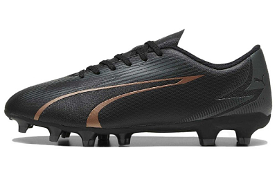 PUMA Ultra Play AG Short Rubber Studs FG Long Rubber Studs Slip Resistant Soccer Shoes Men's Black