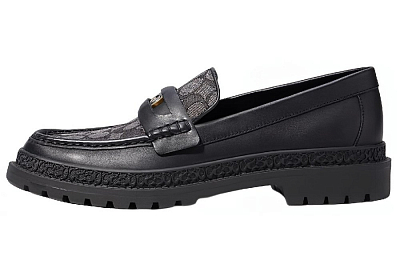 COACH Monogram Jacquard Loafers