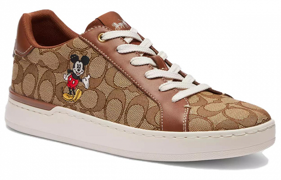 Disney x COACH Low Top Skateboard Shoes Women's Brown купить в интернет-магазине Yoocart с быстрой доставкой по России.