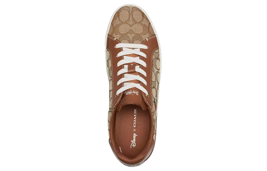 Disney x COACH Low Top Skateboard Shoes Women's Brown купить в интернет-магазине Yoocart с быстрой доставкой по России.