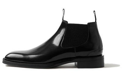 Burberry Square-toe Leather Chelsea Boots