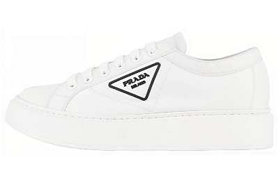 PRADA Skateboard Shoes Men's White