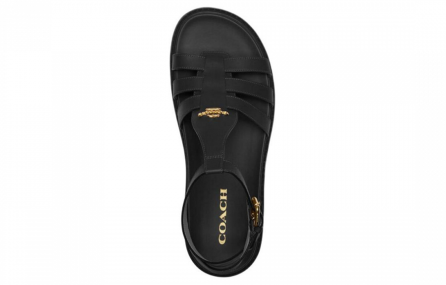 COACH Roman Sandals Women's Black