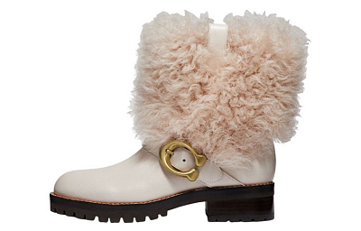 COACH Coach Short Snow Boots Women's Pink