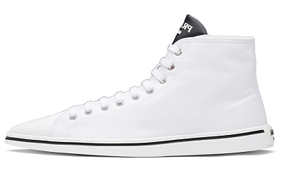 PRADA Synthesis High Top Skateboard Shoes Women's White