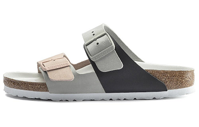 Birkenstock Arizona Slide Slippers Women's Gray Pink
